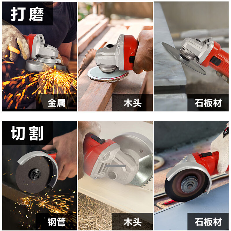 Devon angle grinder rechargeable brushless polisher handheld wireless grinder polisher electric angle grinder 2905 single 2905 two batteries fast charge 5.0 free grinding slices + original