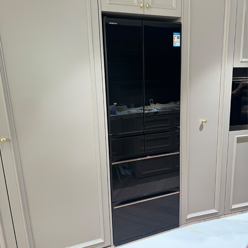 Hitachi (HITACHI) 540L multi-door refrigerator imported from Japan, large capacity, double cycle, no odor, vacuum preservation, automatic ice making, sleep preservation, R-HW540RC, national subsidy, mirror embedded, crystal mirror