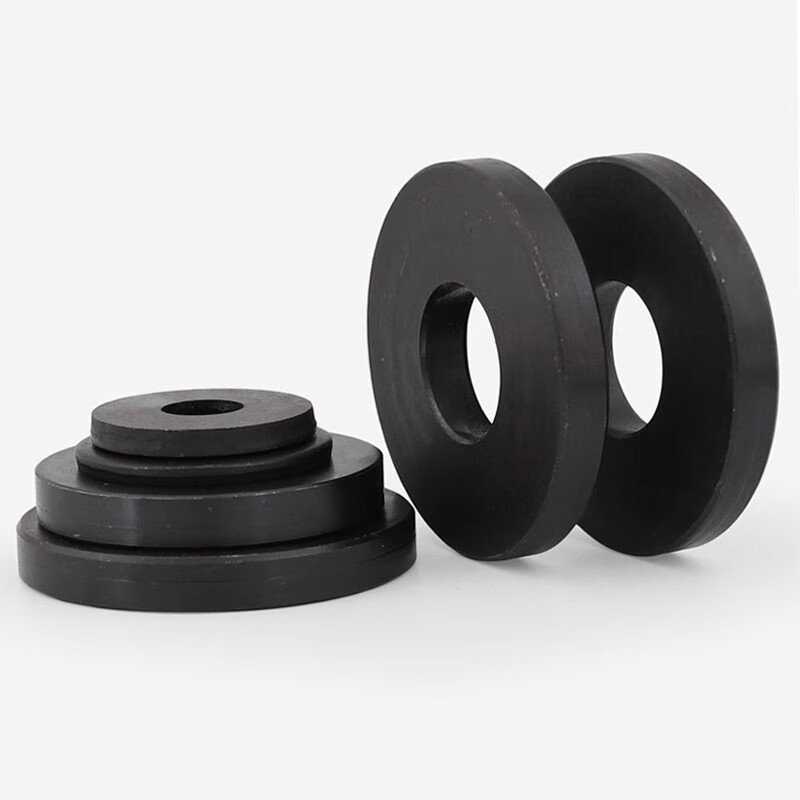 Weiwang mold grade 8.8 black high-strength thickened gasket round enlarged pressure plate flat washer widened metal round meson M12 (outer 30 thick 4.5) (10 pieces)