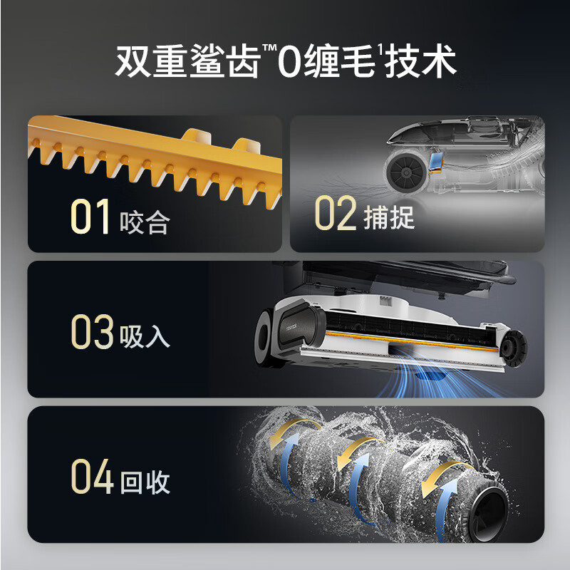 Roborock A30 Pro floor scrubber AI omnidirectional assist 0 tangle 90 sterilization ultra-thin lying flat automatic cleaning, suction and mopping integrated mopping and sweeping robot