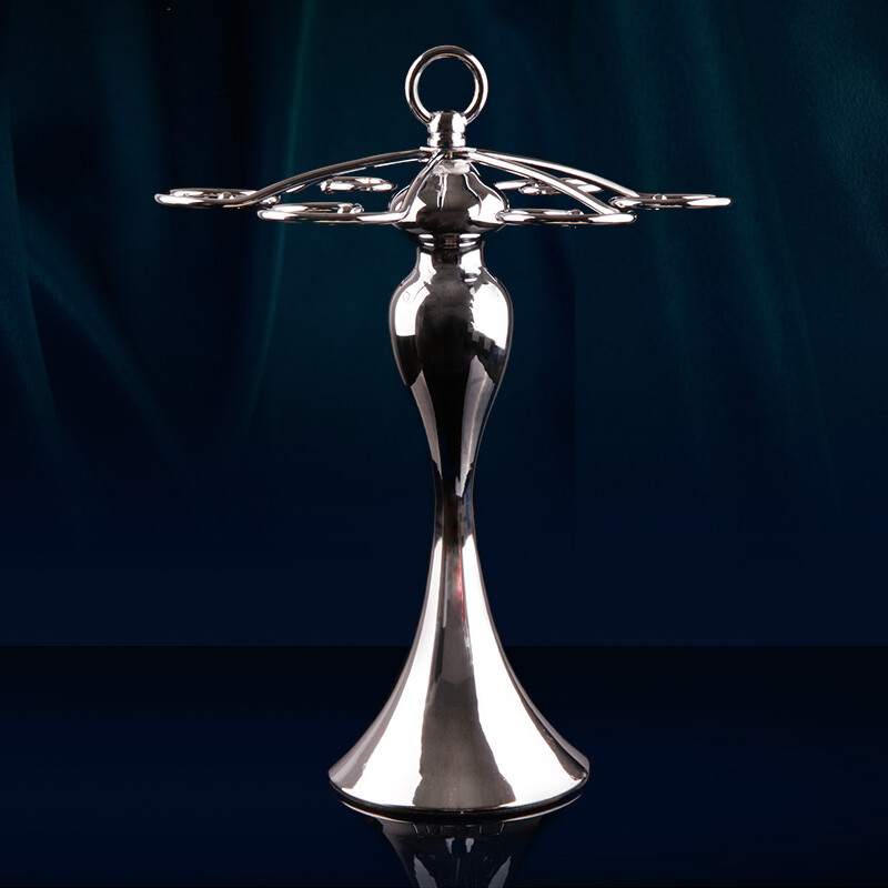 Flevinz European metal cup holder upside down cup holder burgundy wine glass goblet special bar home red wine glass cup holder