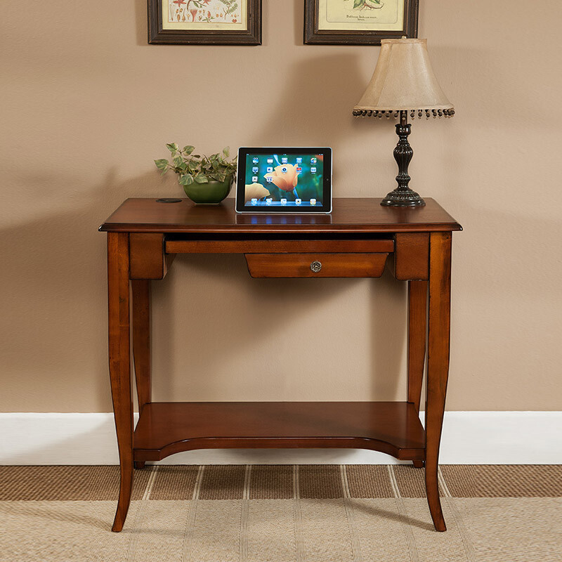 格澜迪尔 Growndear 澜 美 American Student Desk Corner Solid Wood Computer Desktop Home Simple Triangle Book Chair