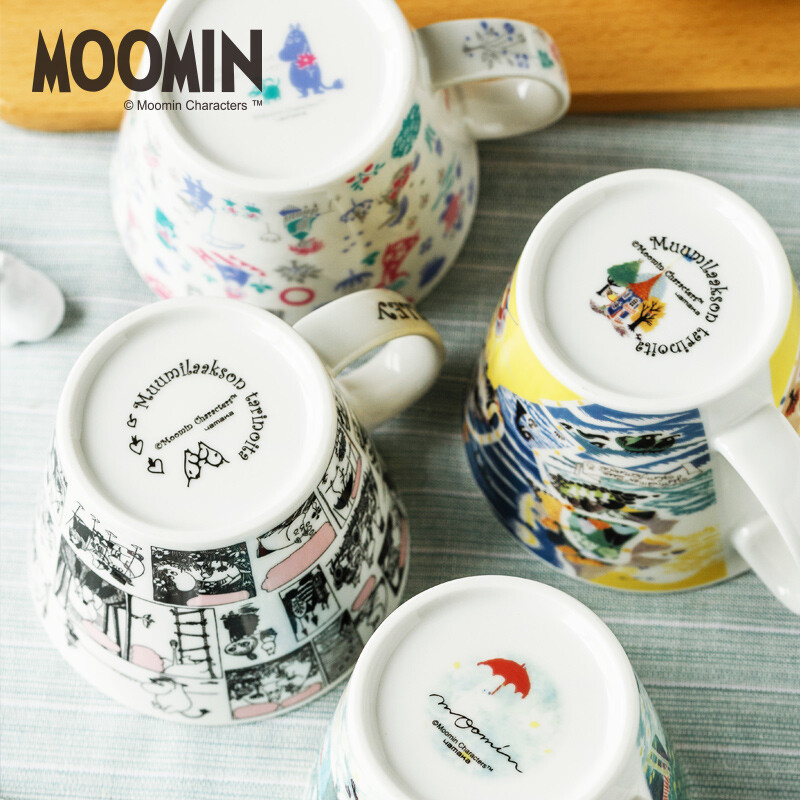 Taoquju Finnish Moomin Moomin mug coffee cup Japanese imported ceramic cup cartoon water cup cute drinking water A4 Moomin Valley