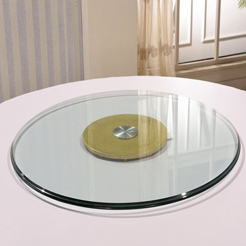 Ming Xiangshun Hotel Dining Table Turntable Tempered Glass Round Hotel Dining Table Turntable Tempered Glass Round Piece Base Large Desktop Rotating Plate Jinsha 100cm Thickness 10mm
