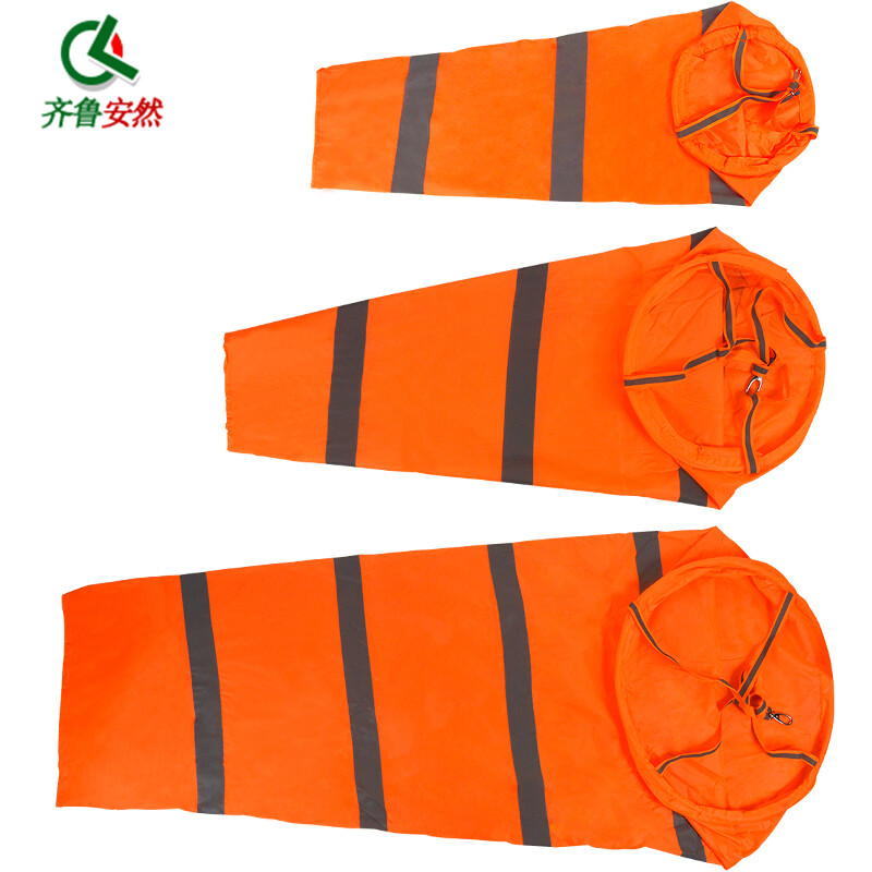 Qilu Anran Meteorological Wind Sock Reflective Wind Vane Thickened Oxford Cloth Chemical Factory Enterprise Wind Direction Detection Medium Size 100cm