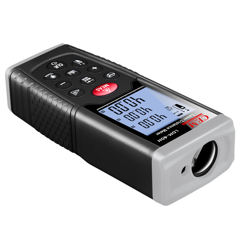 Huashengchang (CEM) laser distance meter 40 meters 65 meters handheld decoration room measuring instrument high-precision laser electronic ruler upgraded model LDM-40H flagship 40 meters