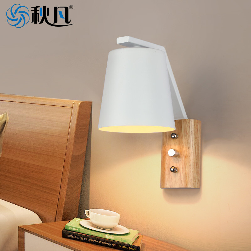 Qiu Fan Creative Wall Lamp Led Living Room Modern Hotel Bedroom Qiu Fan Creative Wall Lamp Led Living Room Modern Hotel Bedroom Bedside Anese Style Lamps Simple Warm Corridor 230 130mm Send Light