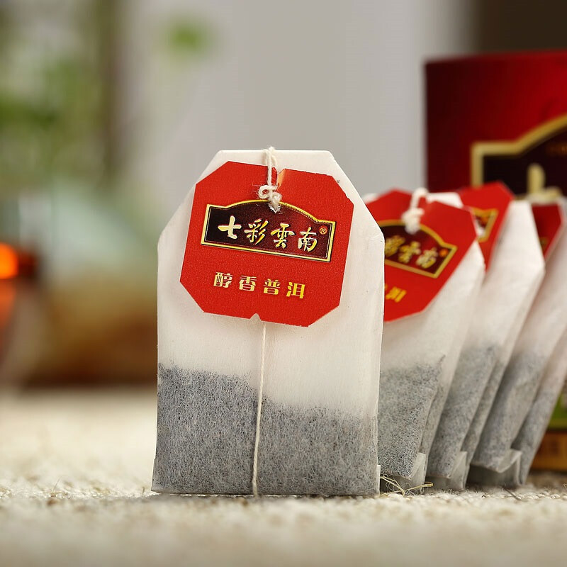 Colorful Yunnan tea, Pu'er tea, ripe tea, mellow tea bag 100g/50 bags, same style as offline