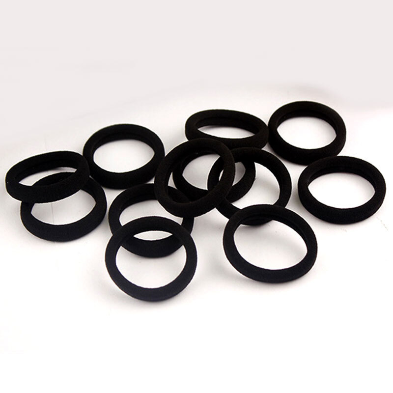 Beauty Skin Seamless Hair Tie Hair Tie Black 30 Nylon High Elasticity Rubber Band Hair Holder MF0586