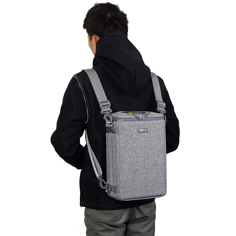 Saiteng BD04D pressure-resistant one-machine, two-lens, dual-opening single electronic mirrorless camera bag, one-shoulder waterproof zipper version