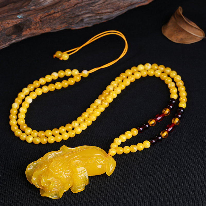 beeswax necklace