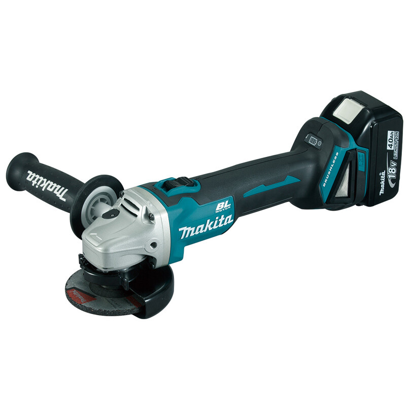 Makita Makita 18V lithium battery rechargeable angle grinder DGA404 brushless angle grinder 100mm power tool DGA404SFJ angle grinder dual battery slow charging 3.0ah