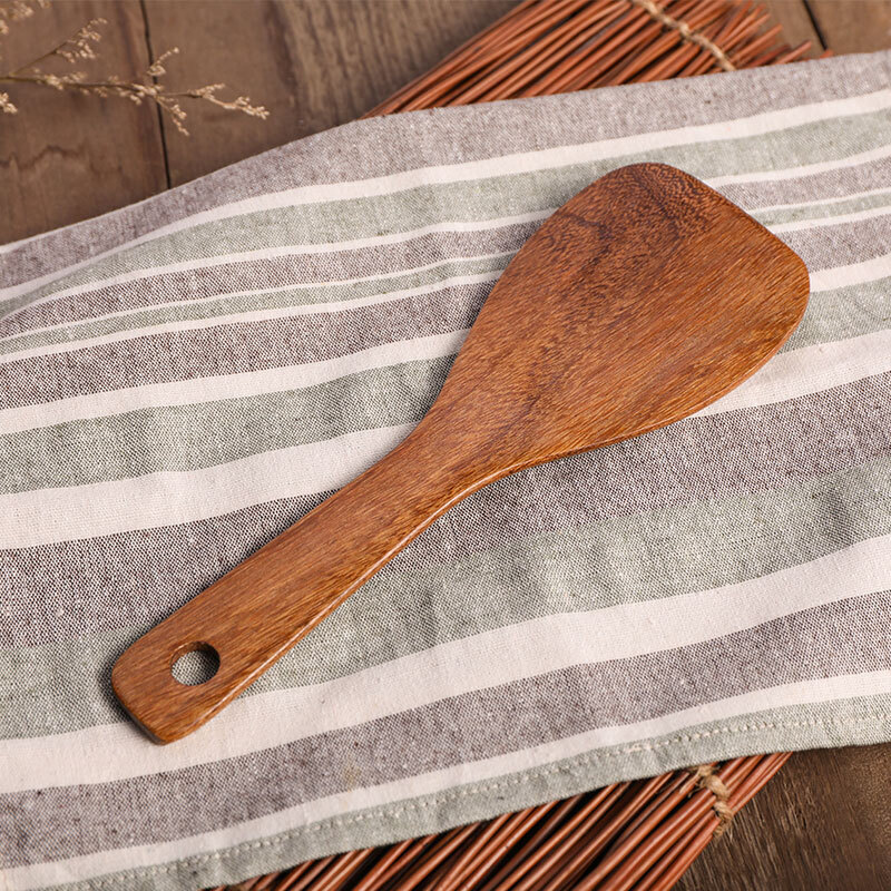 Tang Zong chopsticks, chicken wing wood rice spoon, solid wood rice shovel, no paint, no wax solid wood rice shovel, rice spoon, about 22cm A6006
