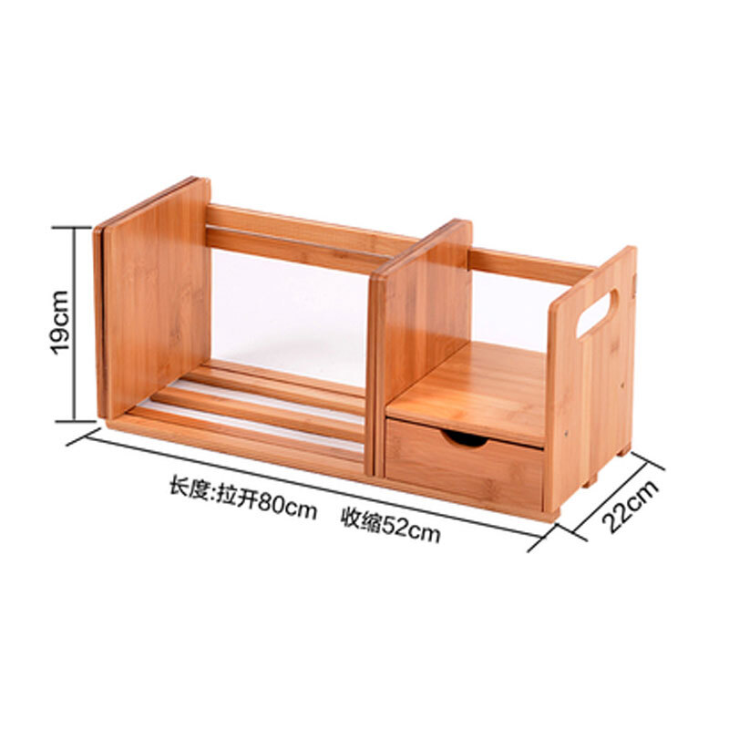 Khalodon Halodn Bamboo Shelf Simple Desktop Racks Creative Khalodon Halodn Bamboo Shelf Simple Desktop Racks Creative Scalable Storage Rack Telescopic Double Shelves