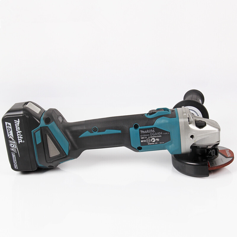 Makita Makita 18V lithium battery rechargeable angle grinder DGA404 brushless angle grinder 100mm power tool DGA404SFJ angle grinder dual battery slow charging 3.0ah