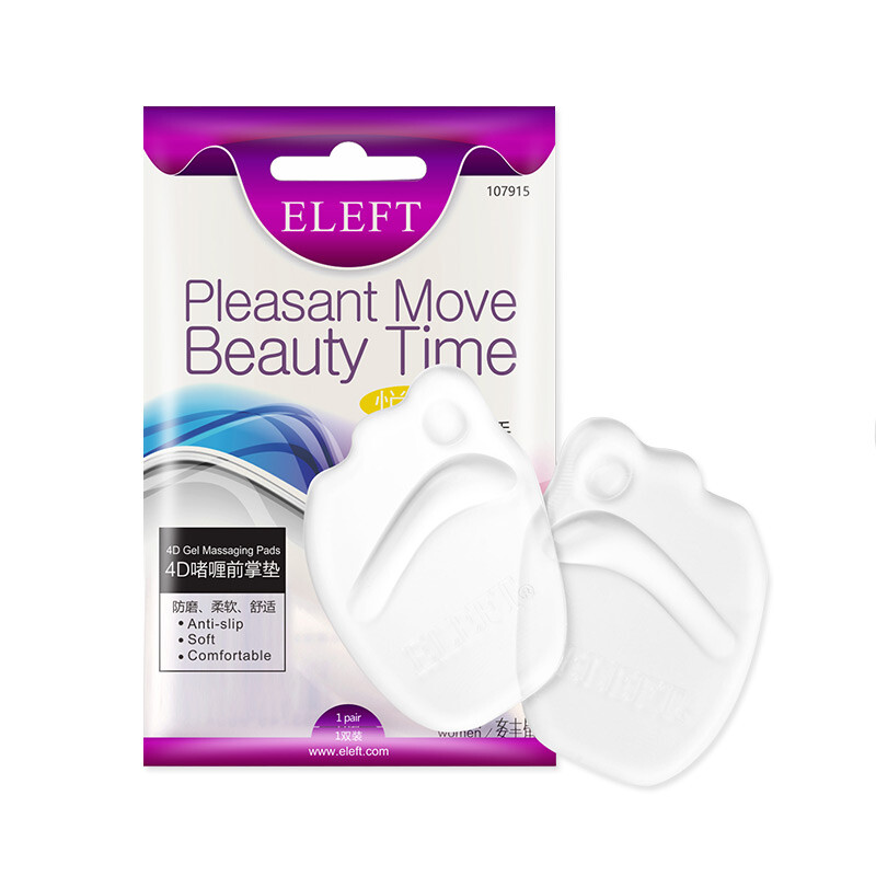 Eleft Watsons gel forefoot pad women's high heels non-slip half size insole soft elastic breathable shock absorption gel transparent