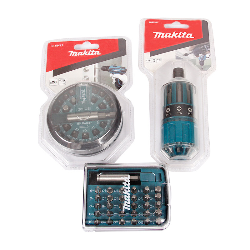 Makita pre-sale Makita inner hexagonal bit cross electric bit electric screwdriver bit set for hand electric drill Makita hanger type 18 screw bit set