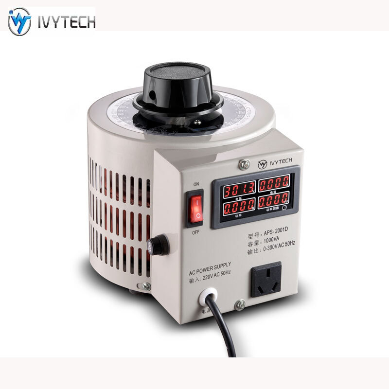 IVYTECH digital display voltage regulator AC power supply APS1001D/1002D/1003D/IV100 APS-1001D single display 1KVA
