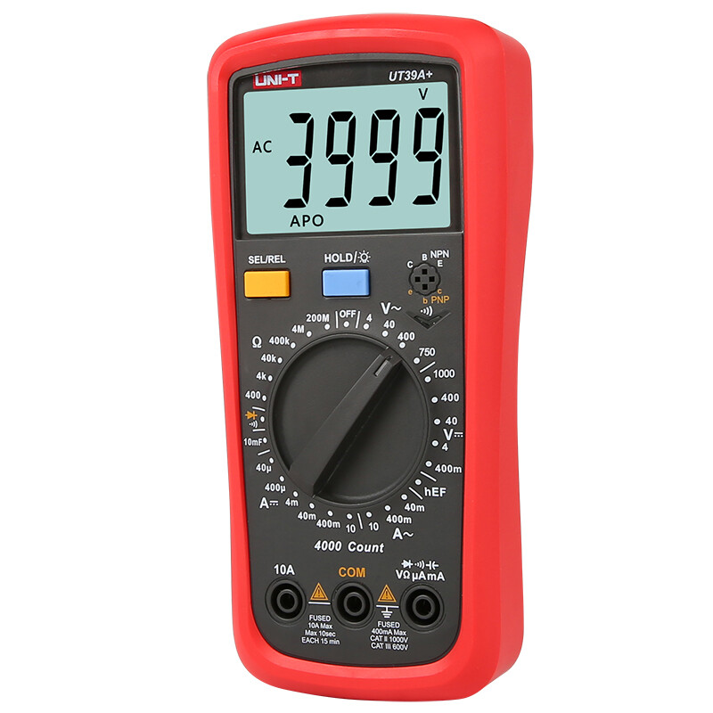 Uni-T UT39A+ digital multimeter manual range multi-function household multimeter resistance capacitance voltage and current meter