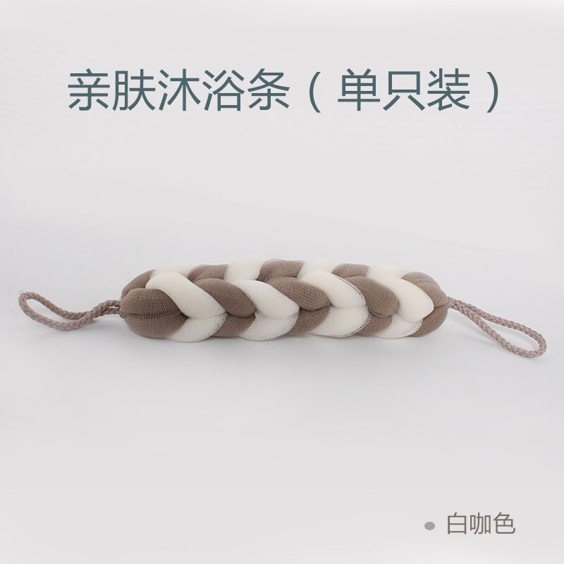 Camellia (CHAHUA) bath ball flower dense foam bath rub back bath flower bath towel non-loose bath ball bath bar 1 piece bath bar white blue