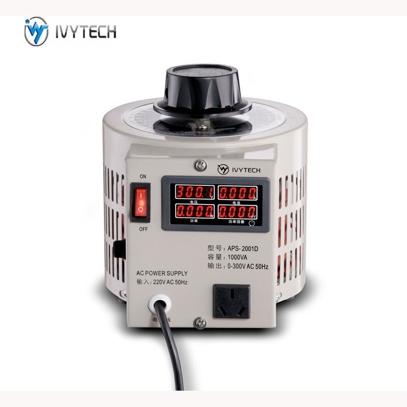 IVYTECH digital display voltage regulator AC power supply APS1001D/1002D/1003D/IV100 APS-1001D single display 1KVA