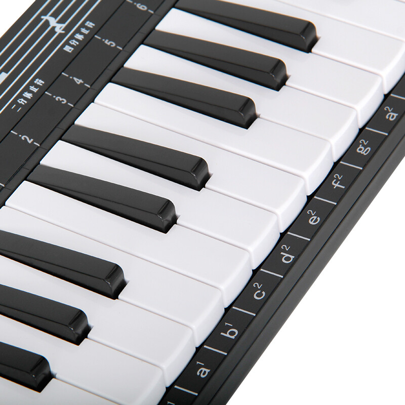 Chimei 37-key full music theory classroom teaching recommended mouth organ (black/interval ruler/playing instructions)