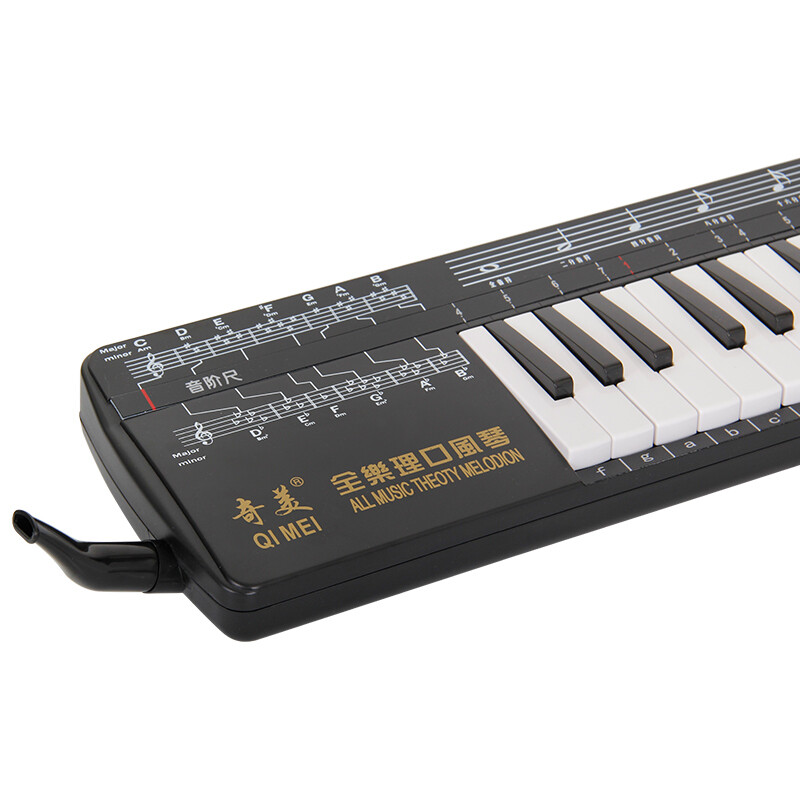 Chimei 37-key full music theory classroom teaching recommended mouth organ (black/interval ruler/playing instructions)