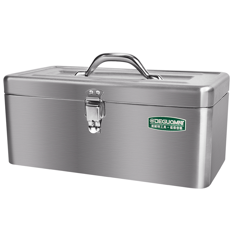 Meite stainless steel hardware tool box storage box household storage box car portable thickened metal tool box double layer large