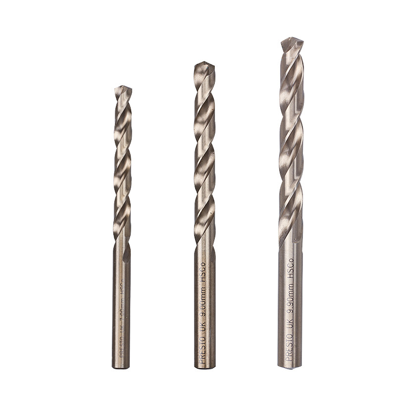 PRESTO drill bit Cobalt-containing high-speed steel straight shank twist drill 7.0~8.9mm drill tip 01111 8.0mm (single pack)