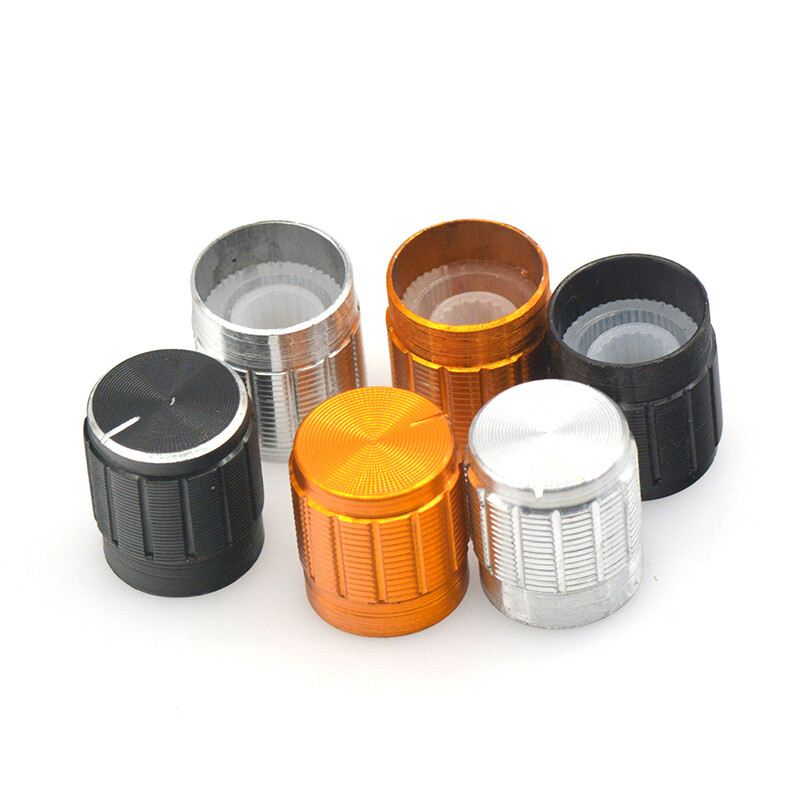 TaoTimeClub gold silver black 15*16.5 rotary switch knob hat black