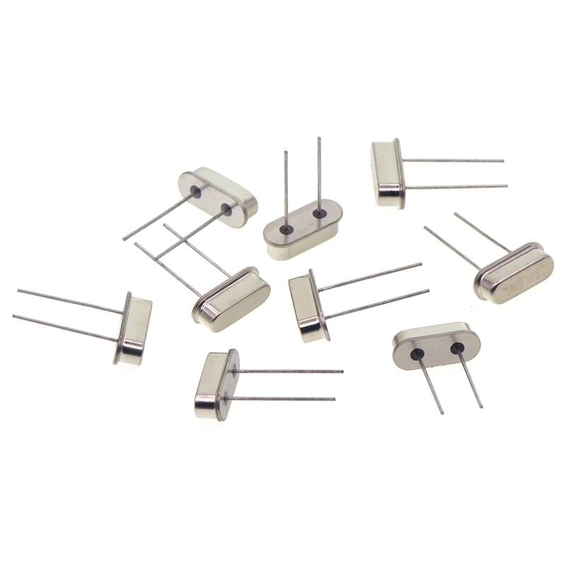 TaoTimeClub quartz crystal oscillator plug-in two-pin HC-49S passive clock crystal 3.579545MHz-40MHz 12MHz plug-in two-pin (5 pieces)