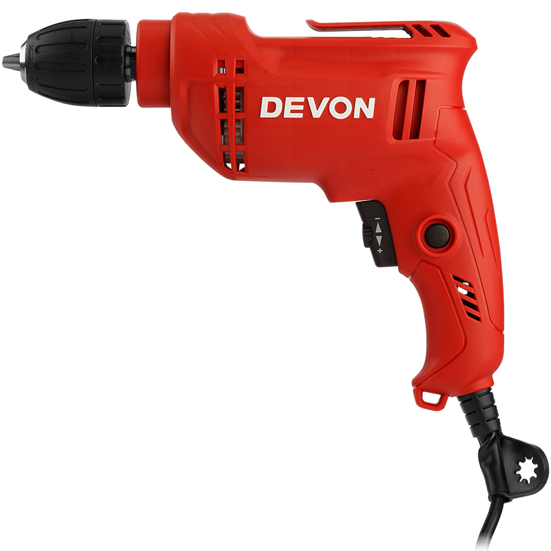 Devon 10mm electric drill 1818/1816 hand electric drill with speed adjustment forward and reverse household multi-function electric screwdriver 1818 iron chuck 460W