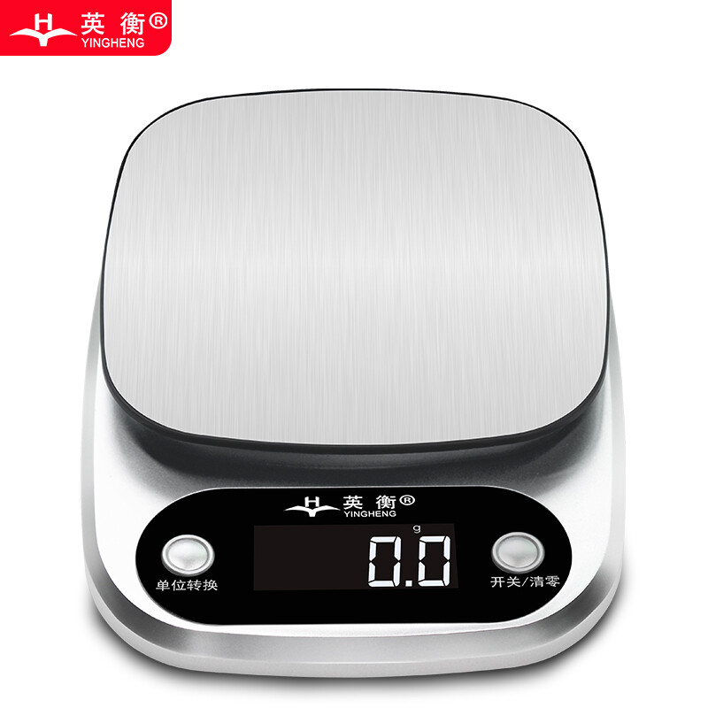 Yingheng household electronic scale kitchen scale baking electronic scale kitchen electronic scale mini kitchen bench scale food scale accurate small gram scale household food scale battery model 5kg accuracy 0.1g