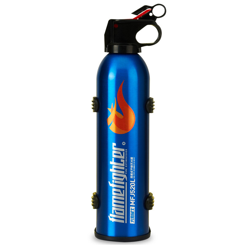 Flame Warrior Car Fire Extinguisher Car Home Car Dry Powder Fire Extinguisher Portable Fire Fighting Equipment Fire Extinguisher 520g Carbon Dioxide Dry Powder Blue (Explosion-proof, High Temperature Resistant and Anti-freeze)