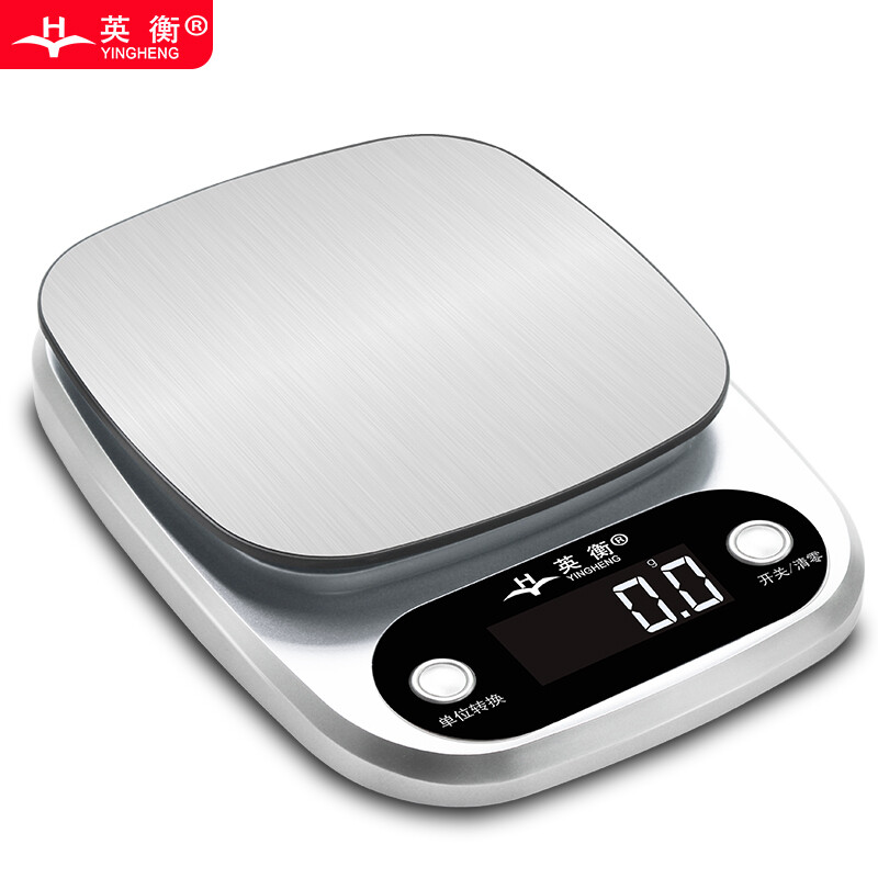 Yingheng household electronic scale kitchen scale baking electronic scale kitchen electronic scale mini kitchen bench scale food scale accurate small gram scale household food scale battery model 5kg accuracy 0.1g