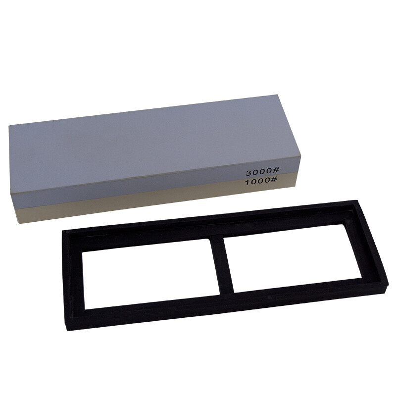 TUOBITUO double-sided white corundum whetstone 1000 mesh 3000 mesh old-fashioned finely ground rectangular whetstone household kitchen whetstone 1000#/3000# double-sided