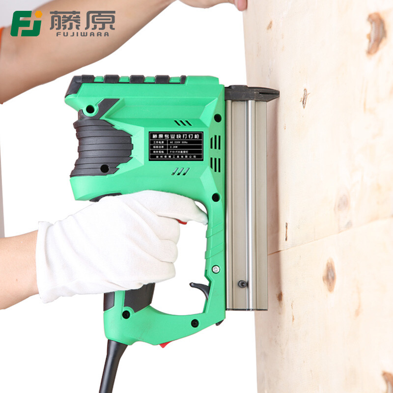 Fujiwara F30 electric nail gun, straight nail gun, air nail gun, steel nail row nail gun, nail gun, woodworking tool, fast nail rattan, professional fast nail gun, paper box