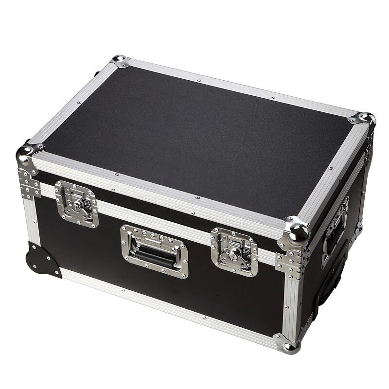 BORY Trolley Tool Box Aluminum Alloy Tool Box Large Photography Box Camera Case Trolley Instrument Display Box Matt Black Heavy Duty Trolley Tool Box 65*43*31CM
