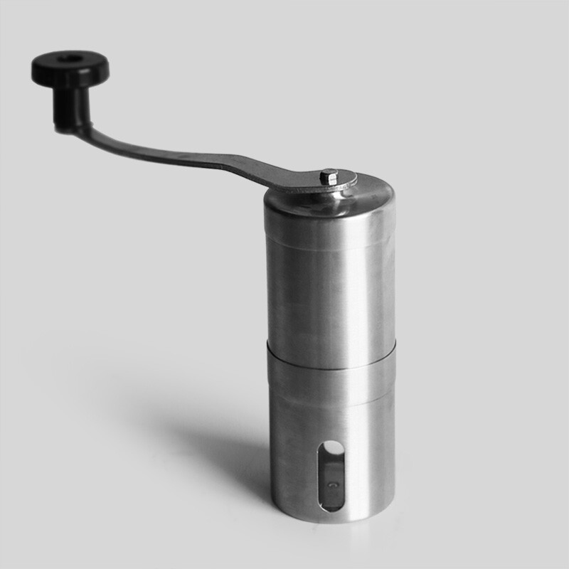 Jiutu hand-operated coffee bean grinder is portable, small and simple, ceramic grinding core, solid stainless steel and durable grinder