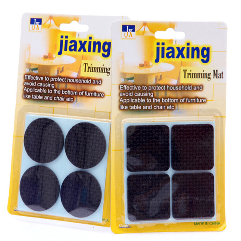 Yu Yi EVA table and chair foot pads table stool legs chair foot pads furniture wooden floor anti-slip mat 4cm square table and chair foot pads (4 pieces 1 box) 4*4*0.3cm