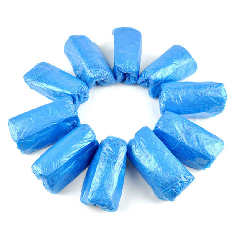Jinghui Xichuang shoe covers, one size fits all, thickened PE, disposable plastic household dust-proof shoe covers, anti-dirty foot covers, 500 pieces
