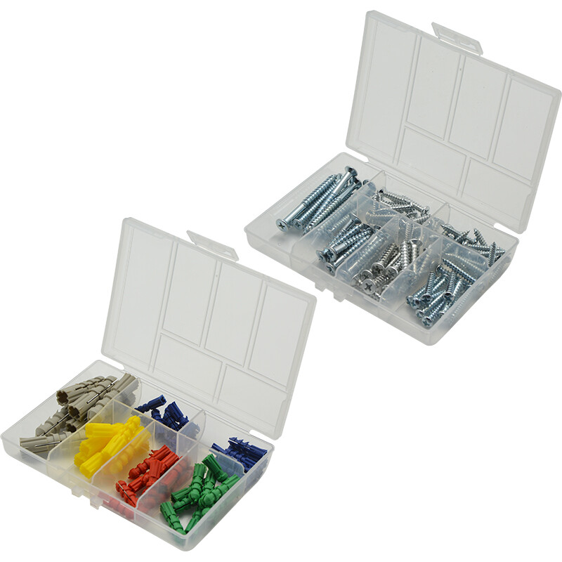 Kraftwell high-strength nylon expansion screws wood nails screws steel nails nail set 320PC NF2674