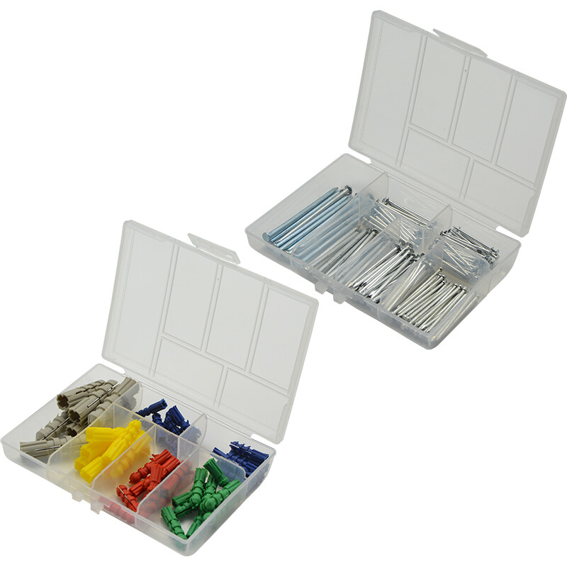 Kraftwell high-strength nylon expansion screws wood nails screws steel nails nail set 320PC NF2674