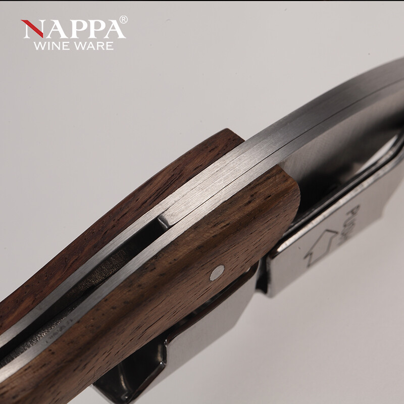 NAPPA Sommelier Stainless Steel Seahorse Knife Bottle Opener Red Wine Accessories Bottle Opener Foldable Multifunctional Wine Knife Pear Blossom Seahorse Knife