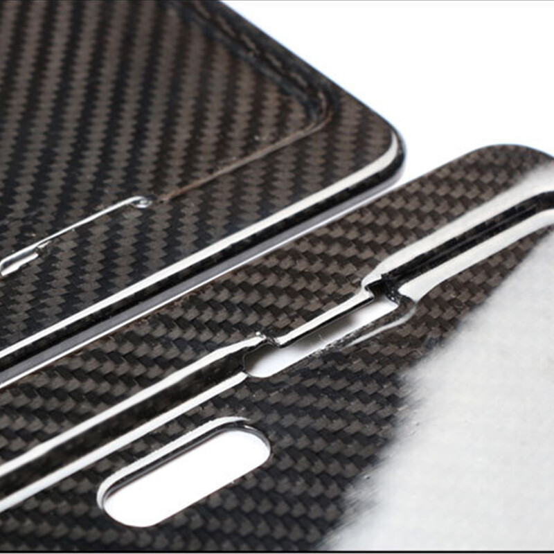 Caslan New Traffic Regulation Gm Carbon Fiber License Plate Frame Car Modified License Plate True Carbon Fiber License Plate Frame Carbon Fiber