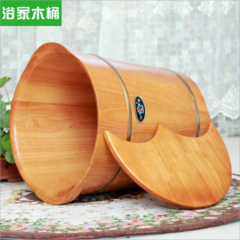 Bath Home Oak Foot Barrel 35cm Wooden Footbath Bath Home Oak Foot Barrel 35cm Wooden Footbath Large