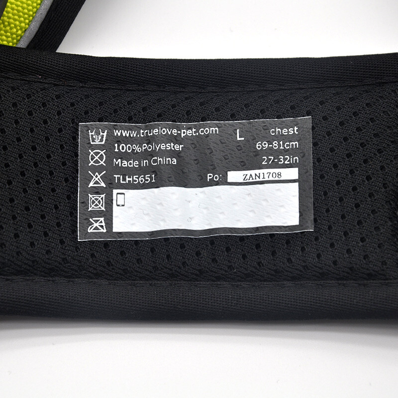 TRUELOVE explosion-proof pet harness for small, medium and large dogs, dog leash, dog harness, dog vest style harness TLH5651 Orange (excluding traction rope) S bust 43-56CM recommended 4-7KG