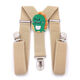 CLCEY children's trousers suspender clip boy toddler suspender clip trouser belt baby non-slip suspender belt fixed clip girls fashion beige yellow bear