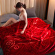 Antarktische Decke Quilt Rasher Deckeldecke Doppelschicht warmer Winterdicker Decke Eins Student Schlafsaaler Samt-Decke Doppelhochzeitsgeschenkdecke CC-653 Dahong (doppelte Schicht verdickte Rasher, unterschiedliche Qualität) 200x230 cm (9jin [Jin gleich 0,5 kg])
