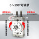 Typ Pneumatic HRQ90 Grad 180 Grad Swing Drehzylinder MSQB10A20A30A10R30RQ1SN6627 MSQB-10A